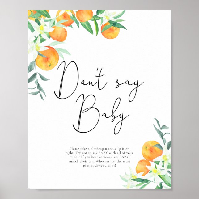 Little cutie Don't say baby Poster (Front)