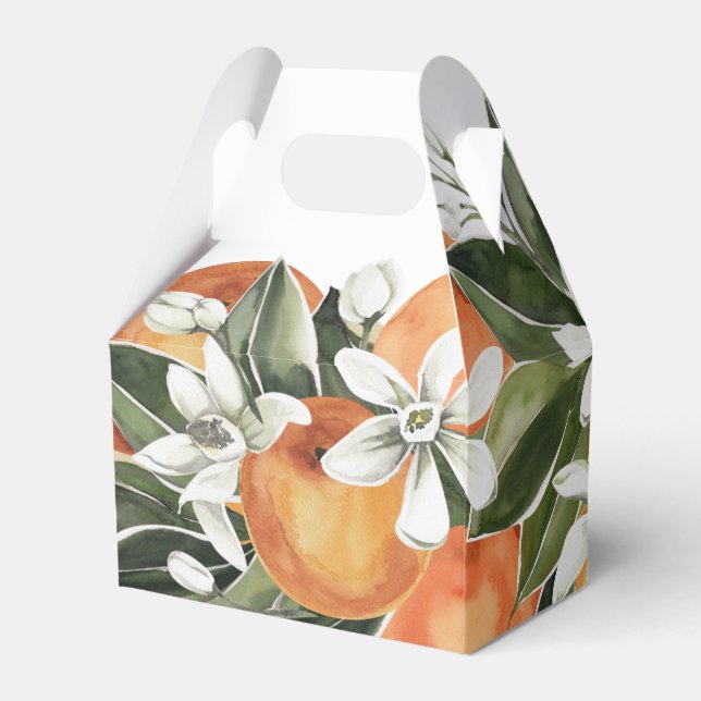 Little Cutie Favor Box Citrus Bridal Shower Gift (Back Side)