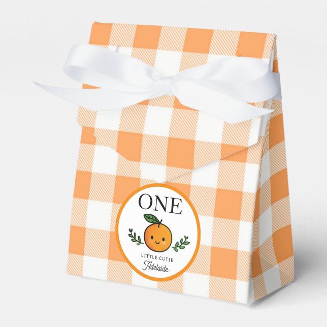 Little Cutie Favor Box Kids Birthday Party (Front Side)