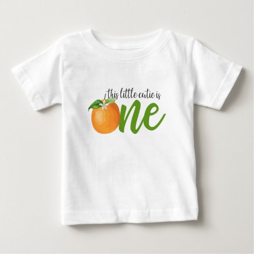 Little Cutie First Birthday Shirt