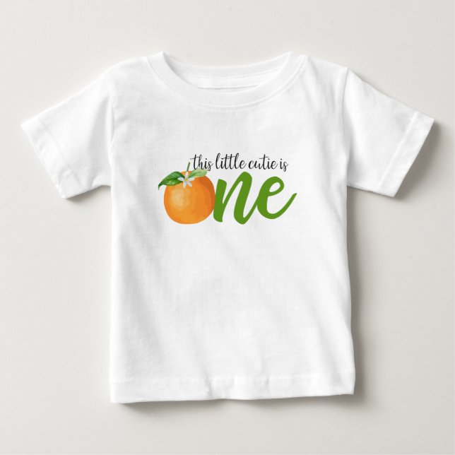 Little Cutie First Birthday Shirt (Front)