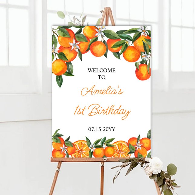 Little cutie First Birthday welcome Sign (Creator Uploaded)