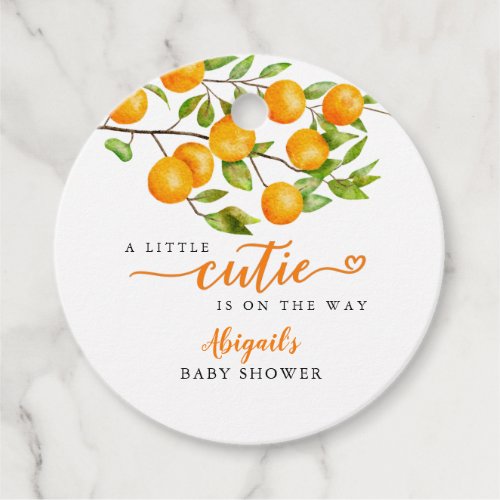 Little Cutie Fruit Baby Shower Favor Tags