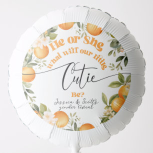 Little cutie gender reveal He or She Balloon