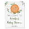 Little Cutie Greenery Baby Shower Welcome