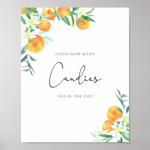 Little cutie guess how many candies poster