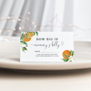 Little cutie how big is mommy's belly enclosure ca card