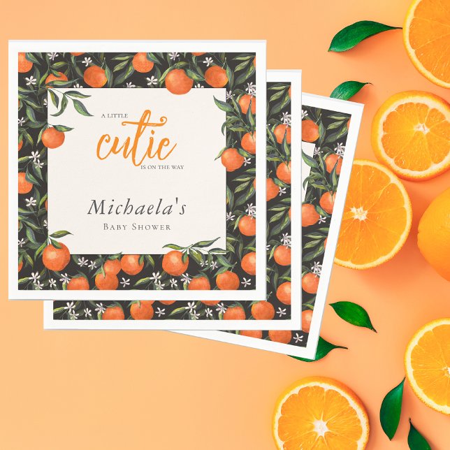 Little Cutie is on the Way  Baby Shower  Napkins (Creator Uploaded)