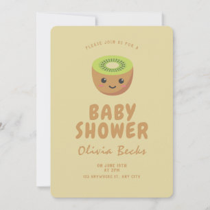 Little Cutie Kiwi Baby Shower  Invitation