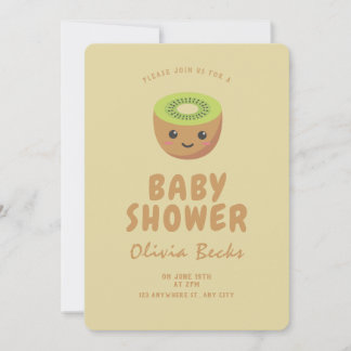 Little Cutie Kiwi Baby Shower  Invitation