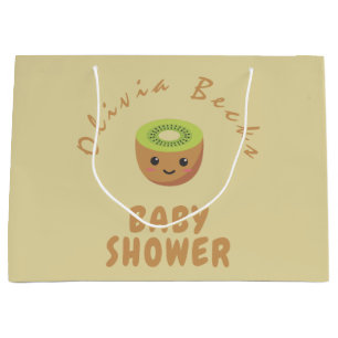 Little Cutie Kiwi Baby Shower  Large Gift Bag