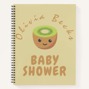 Little Cutie Kiwi Baby Shower Notebook