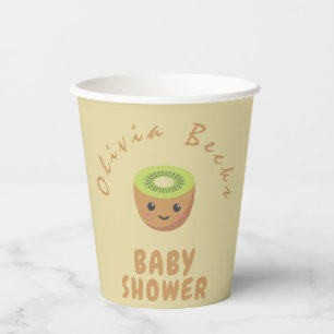 Little Cutie Kiwi Baby Shower  Paper Cups