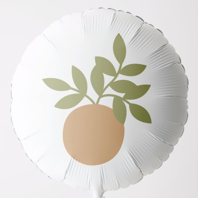 Little Cutie Large Orange Helium Balloon (Front)