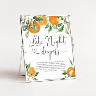 Little Cutie Late Night Diapers Poster