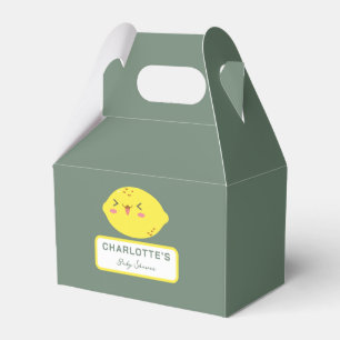 Little Cutie Lemon Citrus Baby Shower Favor Boxes