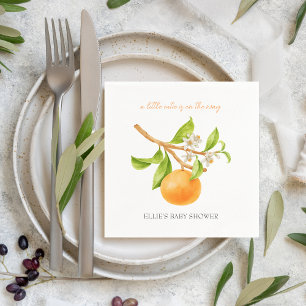 Little Cutie Minimalist Aesthetic Baby Shower Napkins