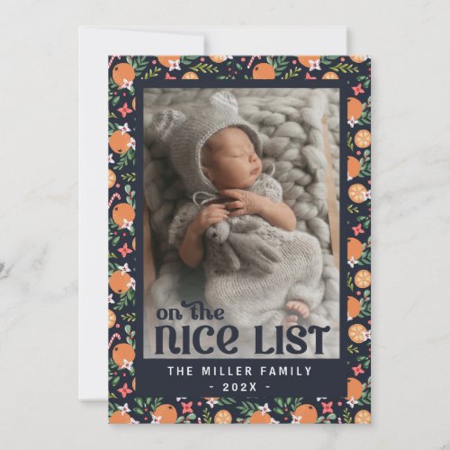 Little cutie on the nice list Christmas Invitation