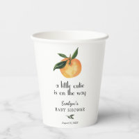 Little Cutie - Happy Oranges - Blue Travel Mug with Handle