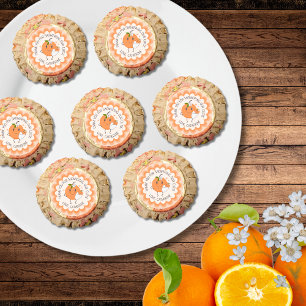 Little Cutie On the way Cute Orange Baby Shower Reese's Peanut Butter Cups