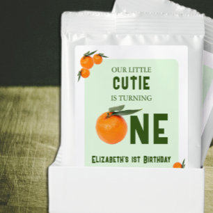 Little Cutie Orange 1st Birthday Lemonade Drink Mix
