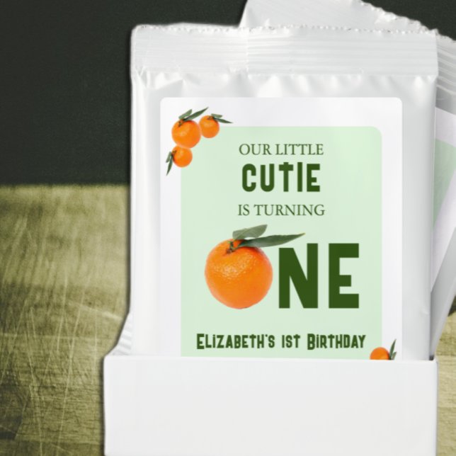 Little Cutie Orange 1st Birthday Lemonade Drink Mix (Creator Uploaded)