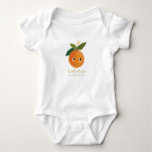 Little Cutie Orange Baby Baby Bodysuit at Zazzle