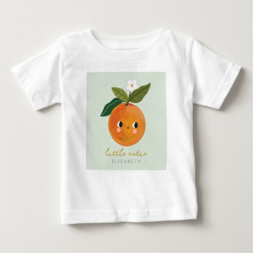 Little Cutie Orange Baby Baby T_Shirt
