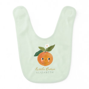 Little Cutie Orange Baby Bib