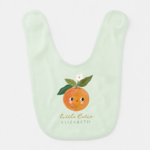 Little Cutie Orange Baby Bib