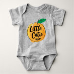 Little Cutie Orange Baby Bodysuit at Zazzle