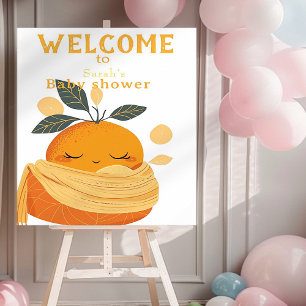 Little cutie orange Baby shower  Foam Board