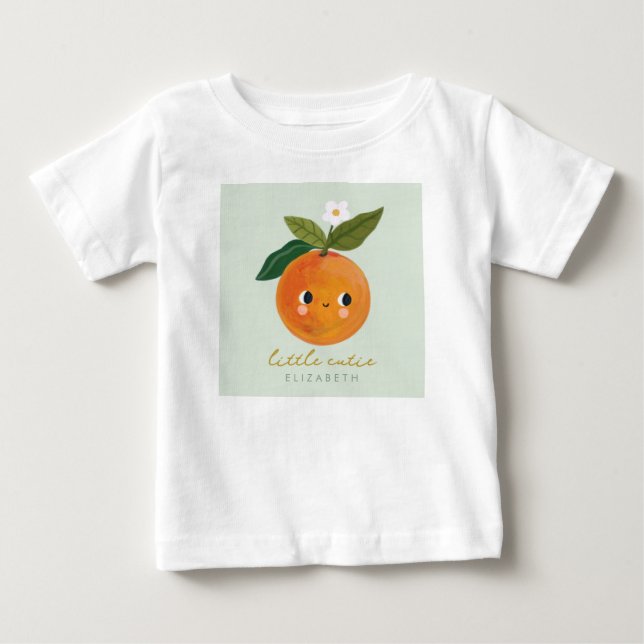 Little Cutie Orange Baby T-Shirt (Front)