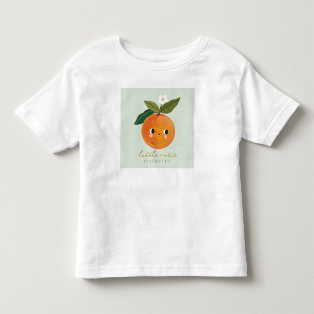 Little Cutie Orange Baby Toddler T-shirt (Front)