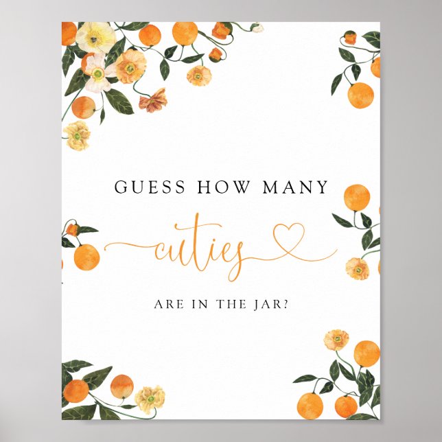 Little Cutie Orange Botanical Books for Baby Sign (Front)
