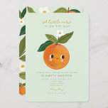 Little Cutie Orange Citrus  Baby Shower Invitation at Zazzle