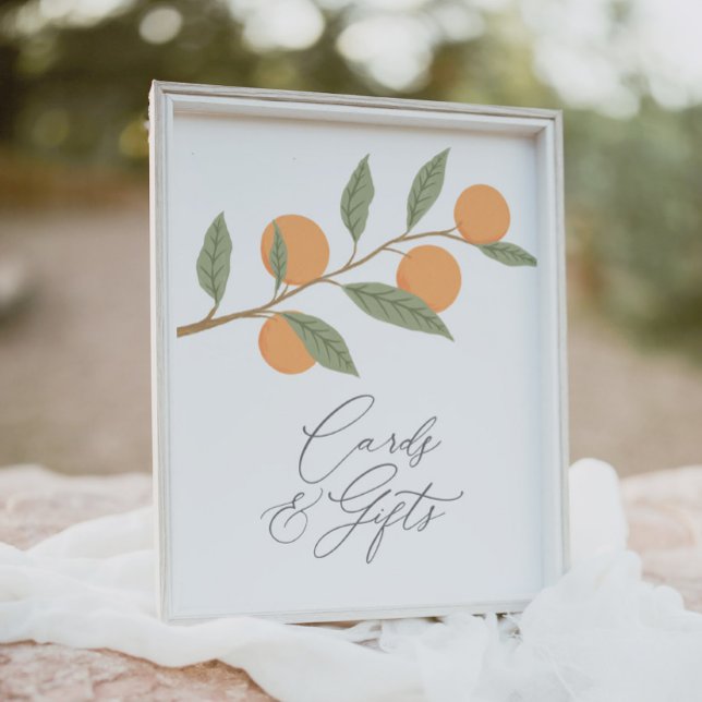 Little Cutie Orange Citrus Cards and Gifts Sign (Creator Uploaded)