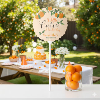 Little Cutie Orange Clementine Baby Shower Balloon