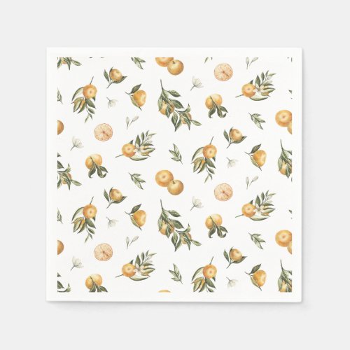 Little Cutie Orange Napkins