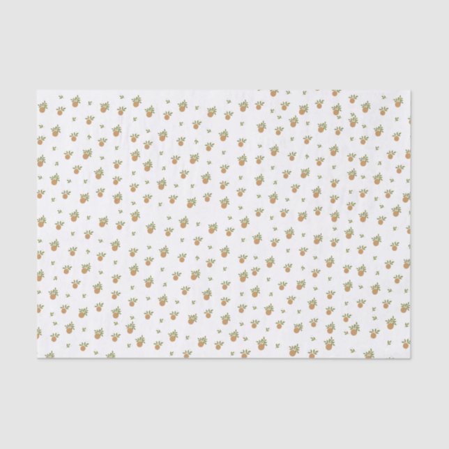 Little Cutie Orange Tissue Paper (Front)