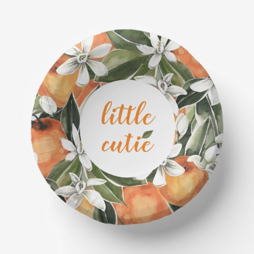 Little Cutie Paper Bowls Orange Paper Bowls