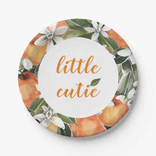 Little Cutie Paper Plates Orange Paper Plates