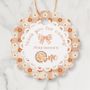 Little cutie Pie 1st birtdhay Thank you Favor Tags