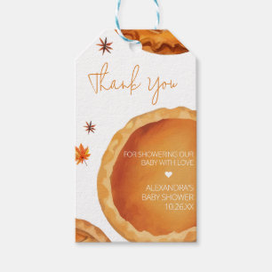 Little Cutie Pie Autumn Baby Shower Favor Tags