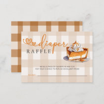 Little Cutie Pie Baby Shower Diaper Raffle Enclosure Card