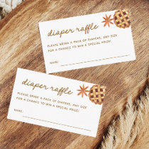 Little Cutie Pie Baby Shower Diaper Raffle Tickets Enclosure Card