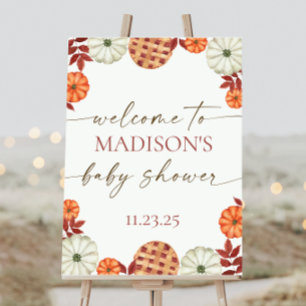 Little Cutie Pie Baby Shower Welcome Sign
