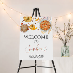 Little Cutie Pie Baby Shower Welcome Sign