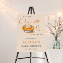 Little Cutie Pie Baby Shower Welcome Sign