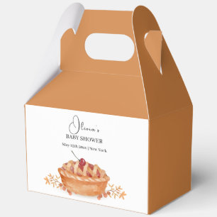 Little Cutie Pie Cherry Rustic Fall Baby Shower  Favor Boxes